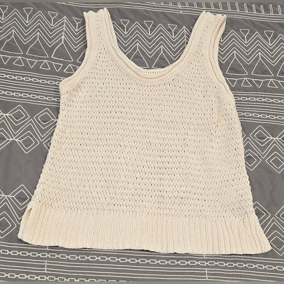 Madewell Tops - Madewell Open Knit Sweater Tank Size Small